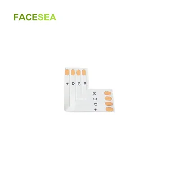 

100pcs 200pcs 500pcs 4pin 10mm L Shape PCB LED Strip Connector for 5050 RGB LED Strip light connecting