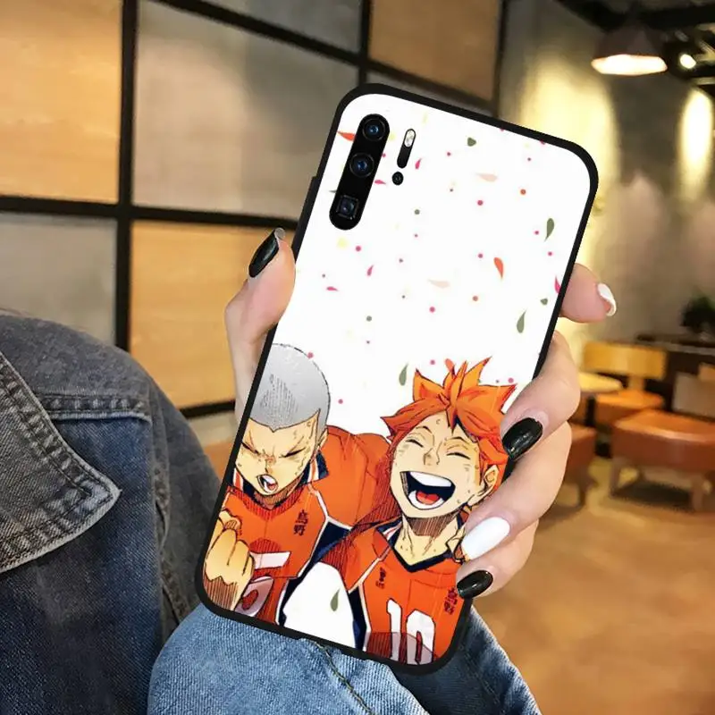 Nhật Bản Haikyuu Bóng Chuyền Anime Điện Thoại Ốp Lưng Funda Cho Huawei P9 P10 P20 P30 Lite 2016 2017 2019 Plus Pro P thông Minh phone case for huawei Cases For Huawei