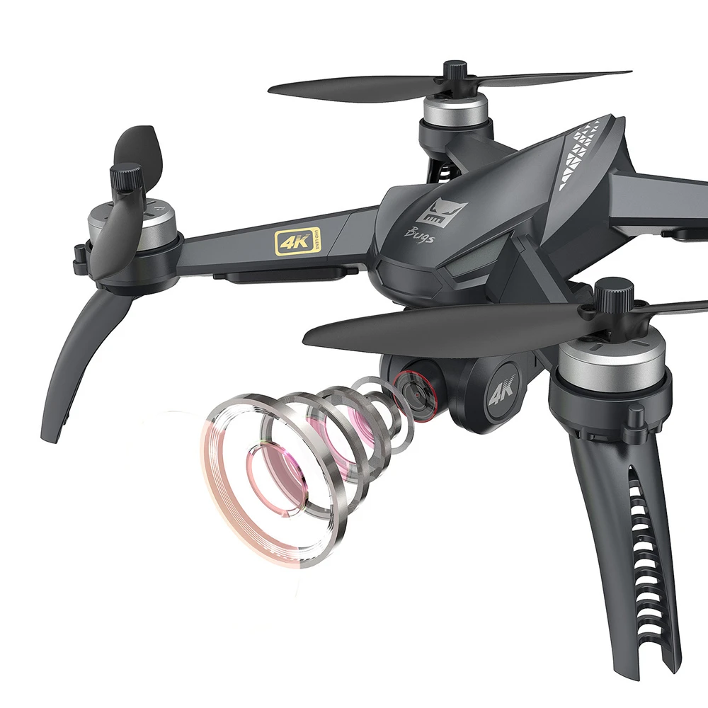 Бесщеточный Профессиональный Дрон MJX Bugs B5W бесщеточный с камерой Wi Fi FPV камера 4K