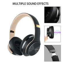 Низкая цена Loss doqau беспроводные наушники над ухом Hi-Fi стерео Складная гарнитура и динамик высокое качество дропшиппинг