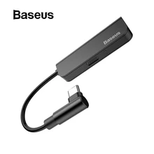 Baseus L53 USB C до 3,5 мм aux аудио адаптер usb type c кабель-удлинитель с PD 18 Вт Быстрая зарядка для samsung huawei P30 Pro P20