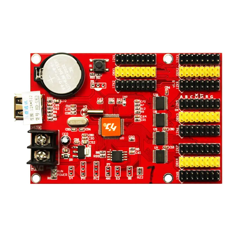 Лучшее качество HD-U63 usb-диск порт Huidu P10 Светодиодный дисплей контрольная карта для небольших пикселей светодиодный дисплей