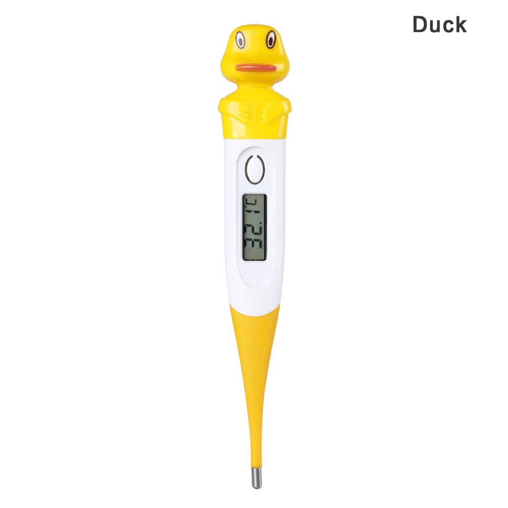 Домашний термометр с милым животным из мультфильма для младенцев, Детский Электронный термометр для ухода за ребенком, мягкий водонепроницаемый сенсорный наконечник - Цвет: 4