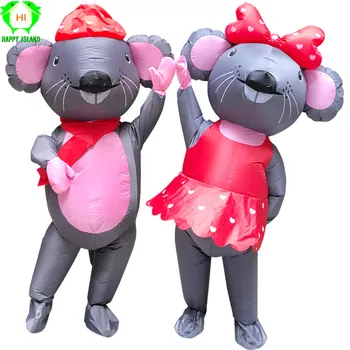 

Adult Funny Mouse Inflatable Costumes for Halloween Christmas Party Performance Clothes Suit Fancy Cosplay Valentine costume