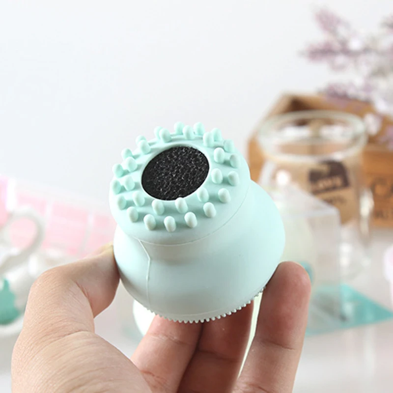 Silicone Sponge Face Cleansing Brush Small Sun Cleansing Brush Double Head Cleansing Jellyfish Small Octopus Wash Brush NEW