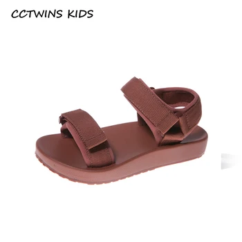 

CCTWINS Kids Shoes 2020 Summer Baby Boys Black Soft Flat Children Fashion Beach Sandals Girls Casual Breathable Shoes BS424