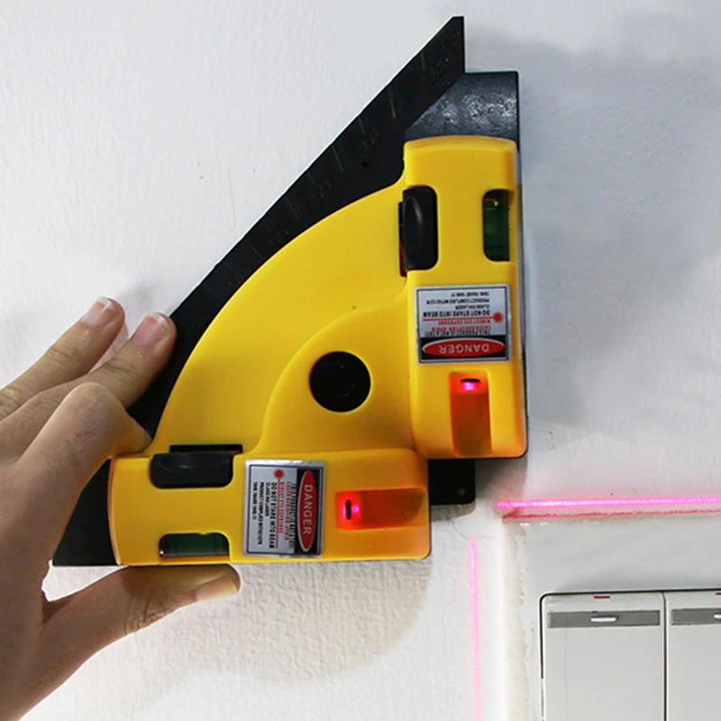 

Right Angle 90 Degree Vertical Horizontal Laser Level Square Projection Laser Measurement Tools Level Laser Tools#