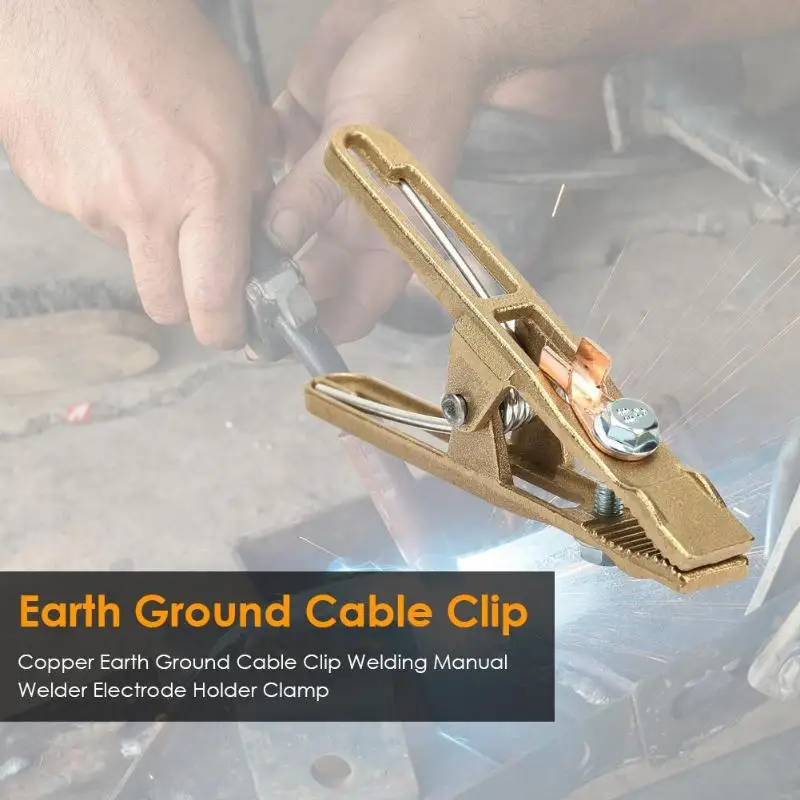 Welding Clamp 500A Ground Clamp Heavy Duty Earth Clamp for Welding/Cutting/Electrical Transaction Cable Holder Full Copper Body - Image 6