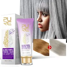 100 мл блонд фиолетовый шампунь для волос удаляет желтые и яркие тона для серебристого пепельного вида фиолетовый шампунь для волос