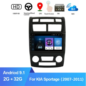 

9'' Android 9.1 Car Multimedia Auto Radio For Kia Sportage 2 2007-2011 GPS Navigation Stereo Video Player BT Wifi 2 Din No DVD