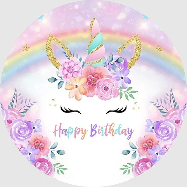 Birthdays Unicorn Photo Background  Background Unicorn Birthday Party -  Birthday - Aliexpress