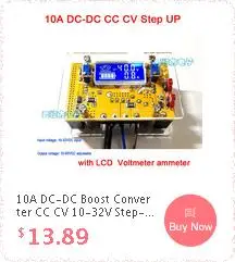 Dykb DC-DC повышающий преобразователь модуль 12 V-24 V до 200 V-450 V 300V 400V Напряжение Регулируемый Мощность зарядка f nixie часы светятся