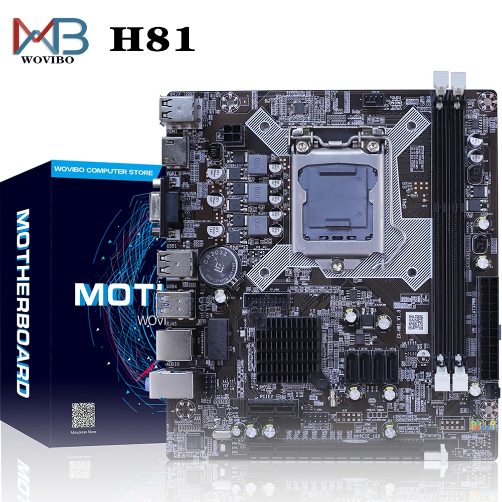 H81 Motherboard Lga 1150 Socket For Desktop Intel Lga1150 I3 I5 I7
