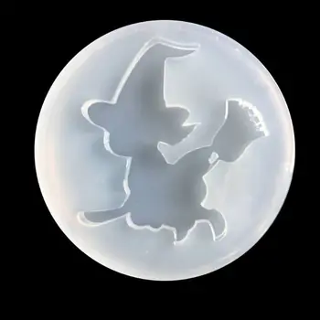 

Halloween Witch Pendant Mold Epoxy Resin Silicone Mold Jewelry Making Art Craft