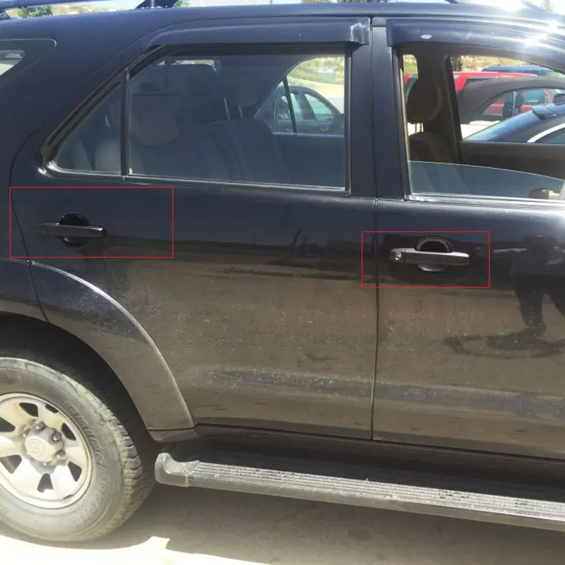 Автомобильные аксессуары ABS черная дверная ручка Крышка для Toyota Hilux Vigo 2005 2014 Fortuner