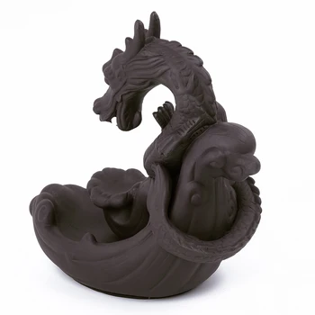 

Dragon Shaped Ceramic Mountain Smoke Waterfall Backflow Incense Censer Holder