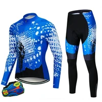 Long Sleeve Bike Jerseys With Pants For Men Latest Autumn Winter Cycling Sets  Pro Team Racing Sportswear Bicycle Suits Uniform 1