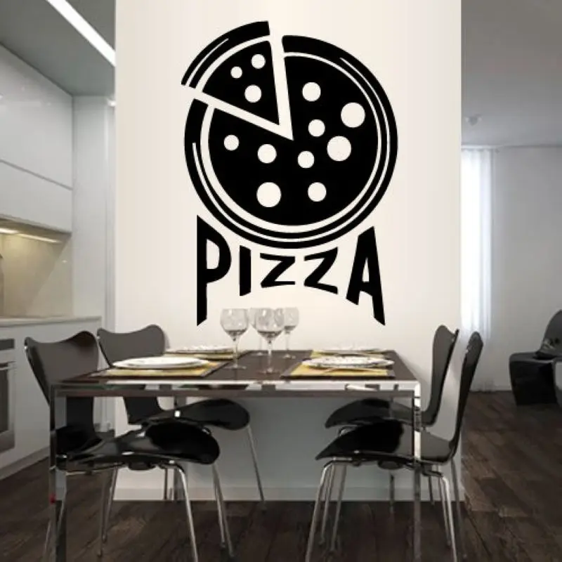 Pizza Sticker Food Decal Poster Vinyl Art Wall Decals Pegatina Quadro Parede Decor Mural Pizza Sticker