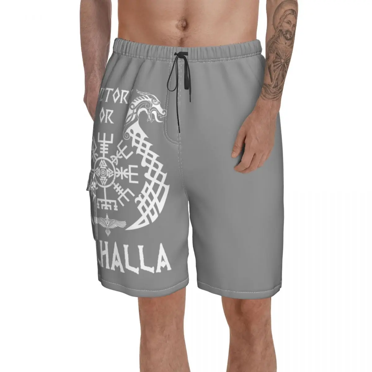 

Causal Victory Or Valhalla Viking Ragnar, Lothbrok, Norse Breathable Quick Dry Funny Vintage Hawaii Pants
