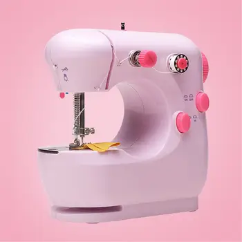 

Upgrade Mini Handheld Pedal Sewing Machines 12 Stitches Dual Speed Double Thread Multifunction Electric Automatic Tread Sewing