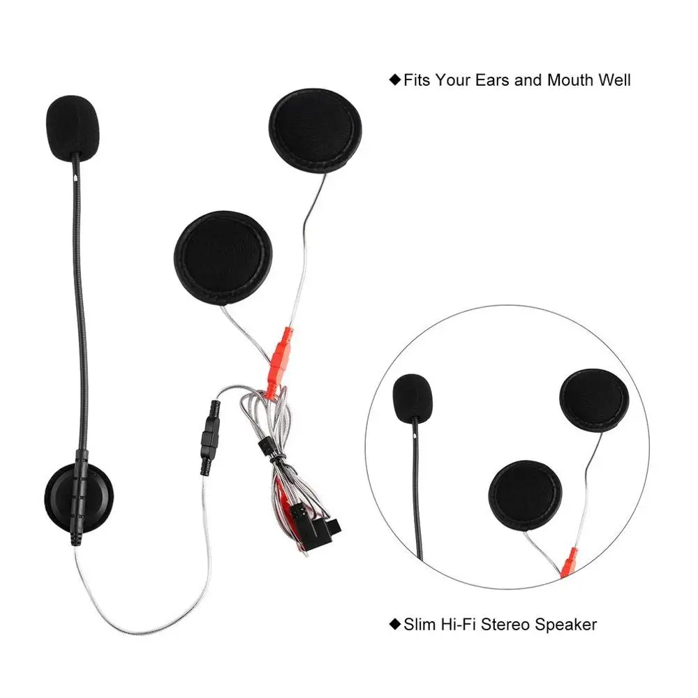 Горячая Черный Прочный BTX1 мотоциклетный шлем гарнитура домофон Hands-free переговорные FM Rider-to-Passanger домофон