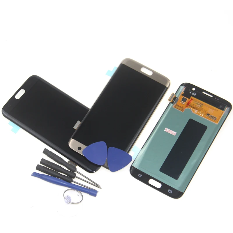 Супер AMOLED lcd Замена для samsung S7 Edge G935F G935A G9350 ЖК дигитайзер сенсорный экран тестирование