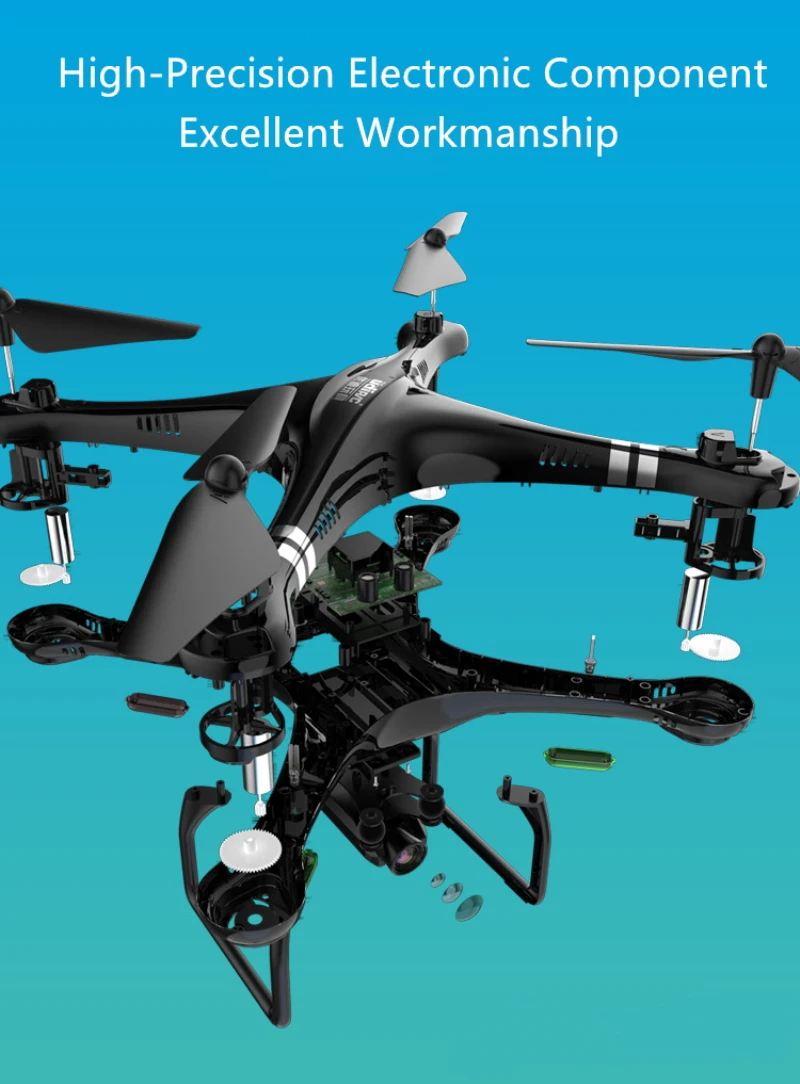 2,4 ГГц Wi-Fi FPV приложение двойной контроль Радиоуправляемый Дрон i352H с стекло-РВ 15 минут Intelliget Hover датчик тяжести один ключ возврата/снятия