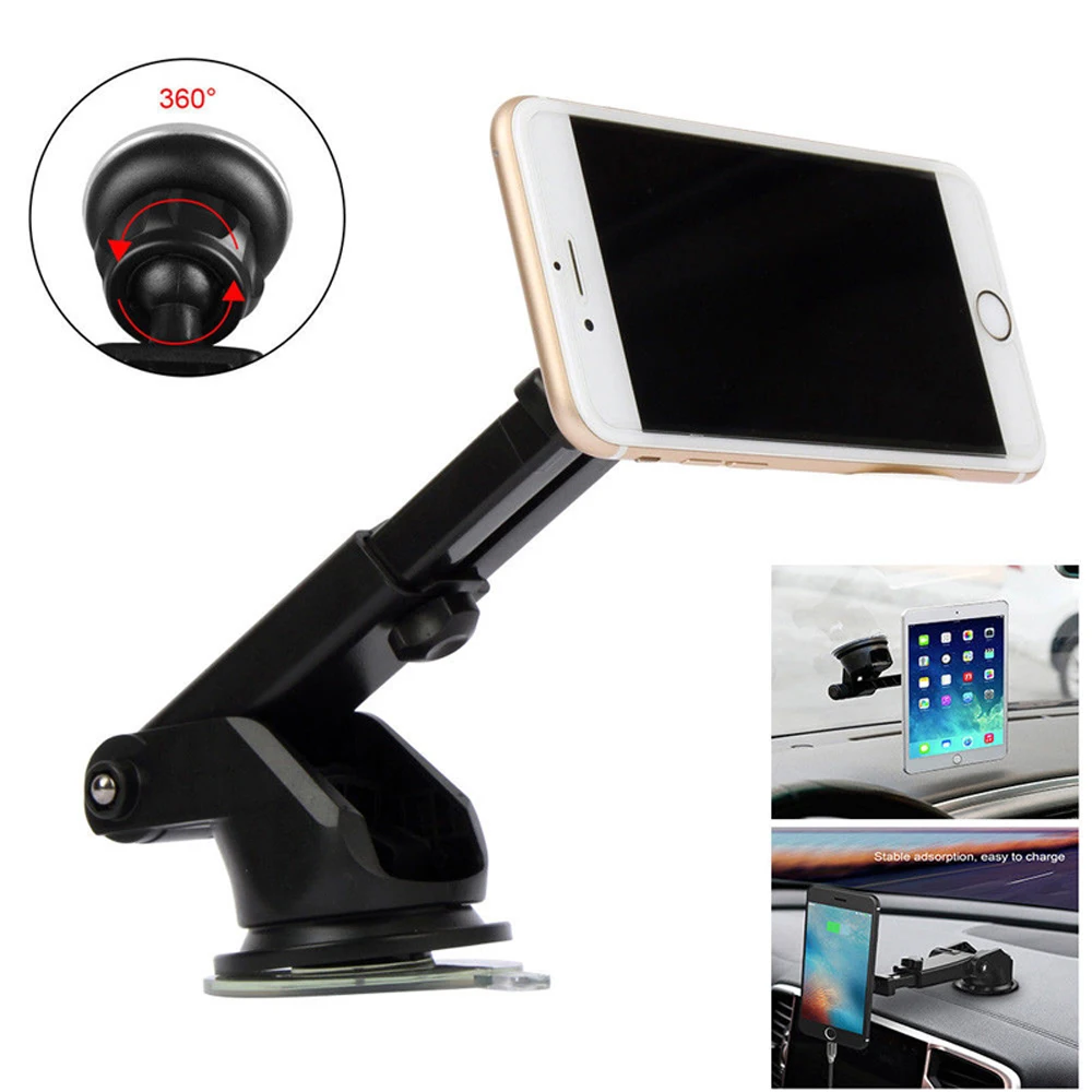 Car Universal Adjustable Mobile Phone Holder GPS Magnetic Dash Windshield Mount Automobiles Interior Stands Brackets