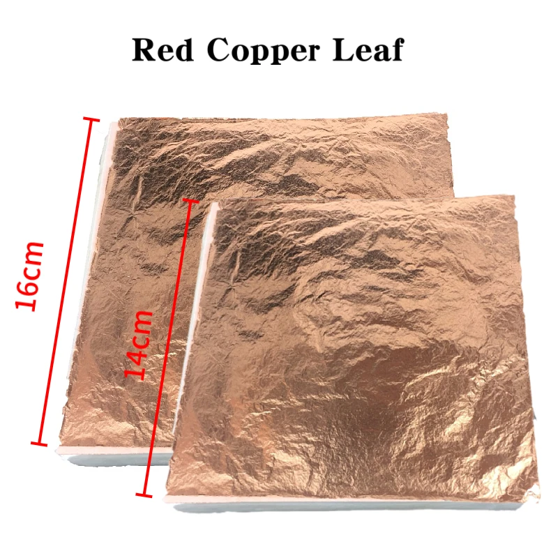 1000 sheets Imitation gold leaf foil genuine copper leaf foil red
