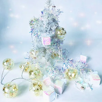 

Christmas Laser White Rainbow Element String Light Creative With Different Styles Decoration For Home Party Wedding Bedroom