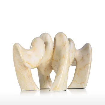 

THE ANCIENT ENLIGHTENMENT ABSTRACT DECORATIONS WHITE RARE STONE STATUE ELEGANT SIMPLE RESIN CRAFTS OFFICE HOME ORNAMENTS R2120