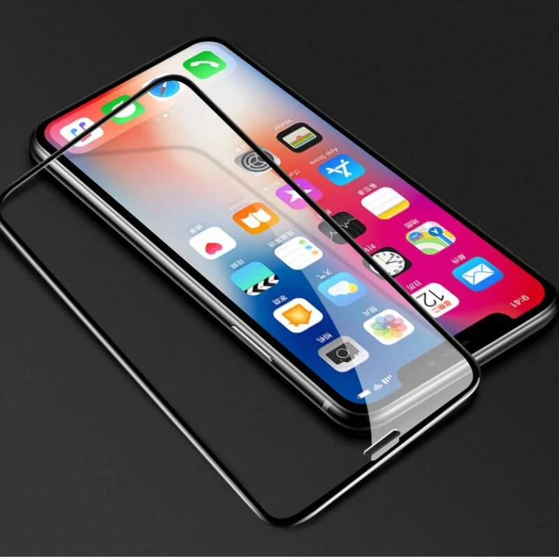  9D Volle Abdeckung Bildschirm Gehärtetem Glas Für iPhone 11 Pro Max XS Max XS XR X Zehn 10 8 7 plus