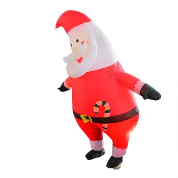 

Christmas Adult Skull Santa Inflatable Dress Cute Playful Performance Clothing