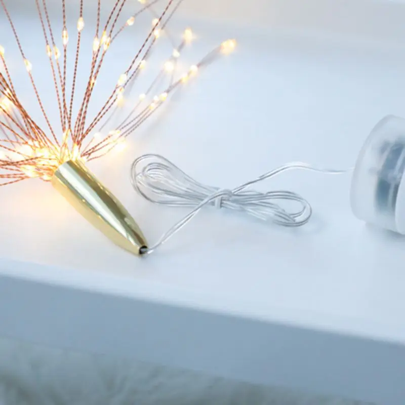 200 светодиодов фейерверк свет складной декоративный струнный светильник Дистанционное управление 8 режимов