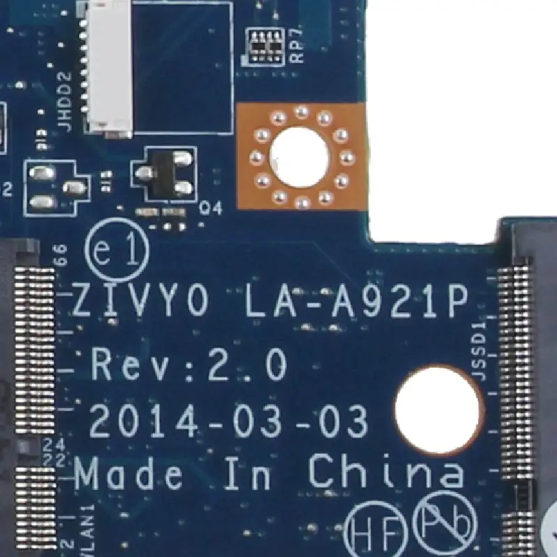 90005921 материнская плата для ноутбука LENOVO YOGA 2 13 I3 4010U Материнская LA A921P|Материнские
