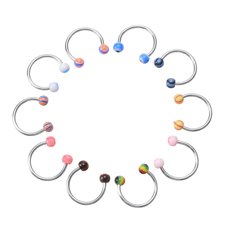 110 шт. Мода в язык бровь живота нос кольцо оптовая продажа Shellhard микс стилей из