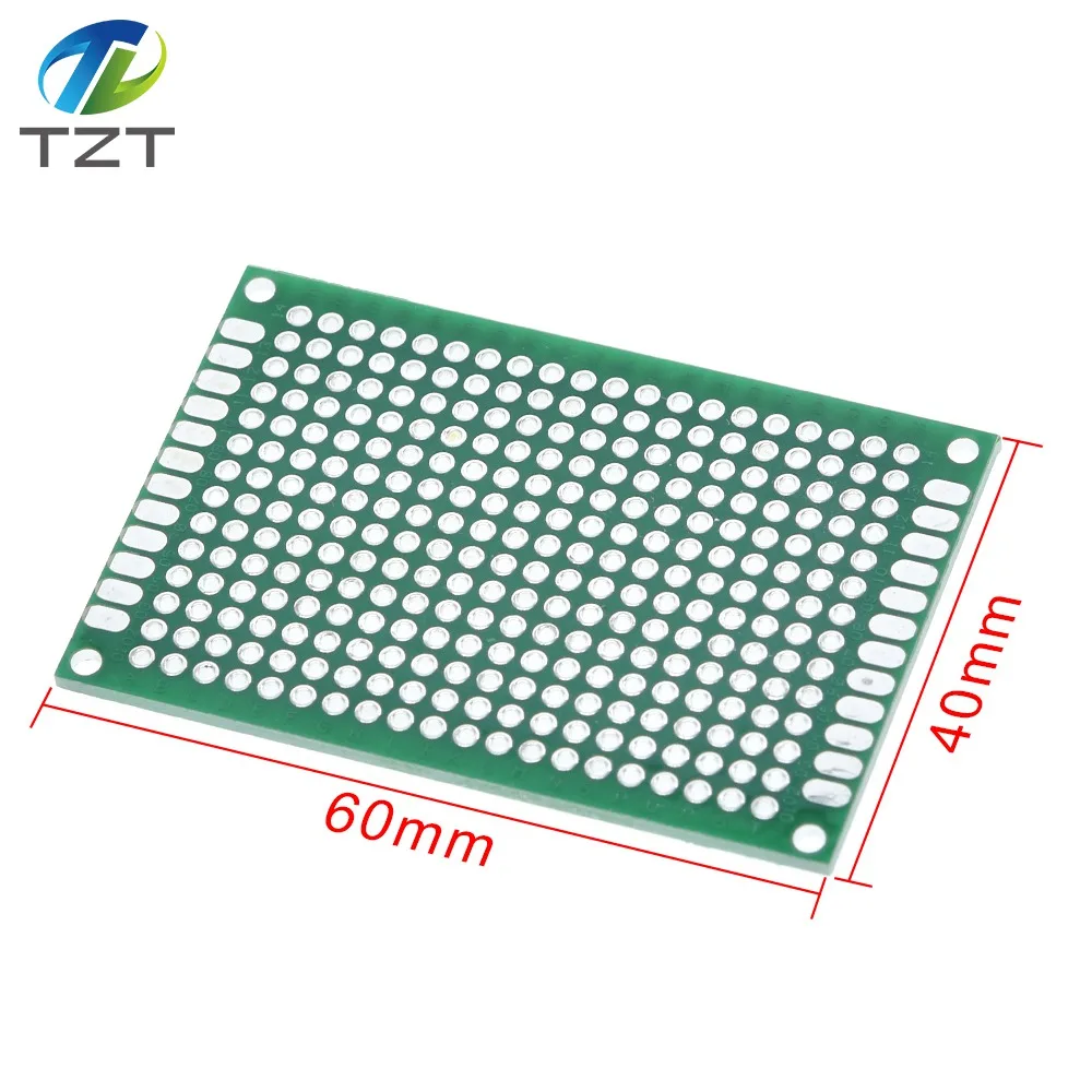 TZT 4x6 см двухсторонний Прототип PCB Универсальный печатная плата зеленый