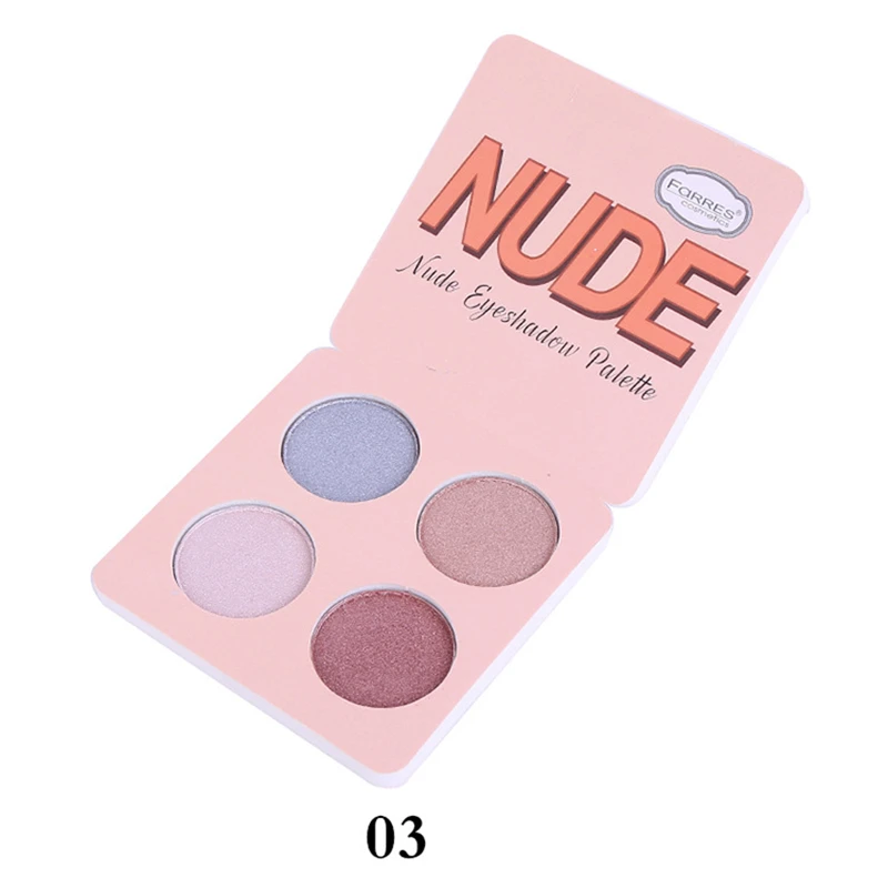 Палитра теней для век матовые тени 4 цвета| |