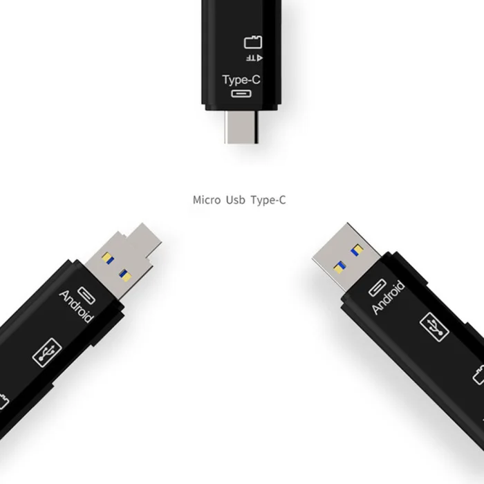 Все в 1 USB 3,1 Кардридер высокоскоростной Micro SD U диск тип-c Micro USB памяти OTG кардридер SP99