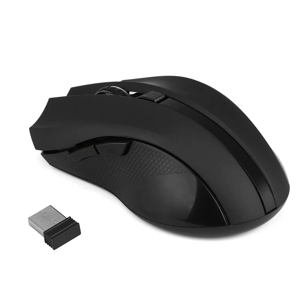 Ratón inalámbrico de 2400DPI, 2,4 GHz, receptor USB óptico, para juegos de escritorio, portátil