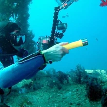 Xml-T6 фонарь для дайвинга 80 метров сверхпрочный Водонепроницаемый С ПЕРЕПЛЕТОМ