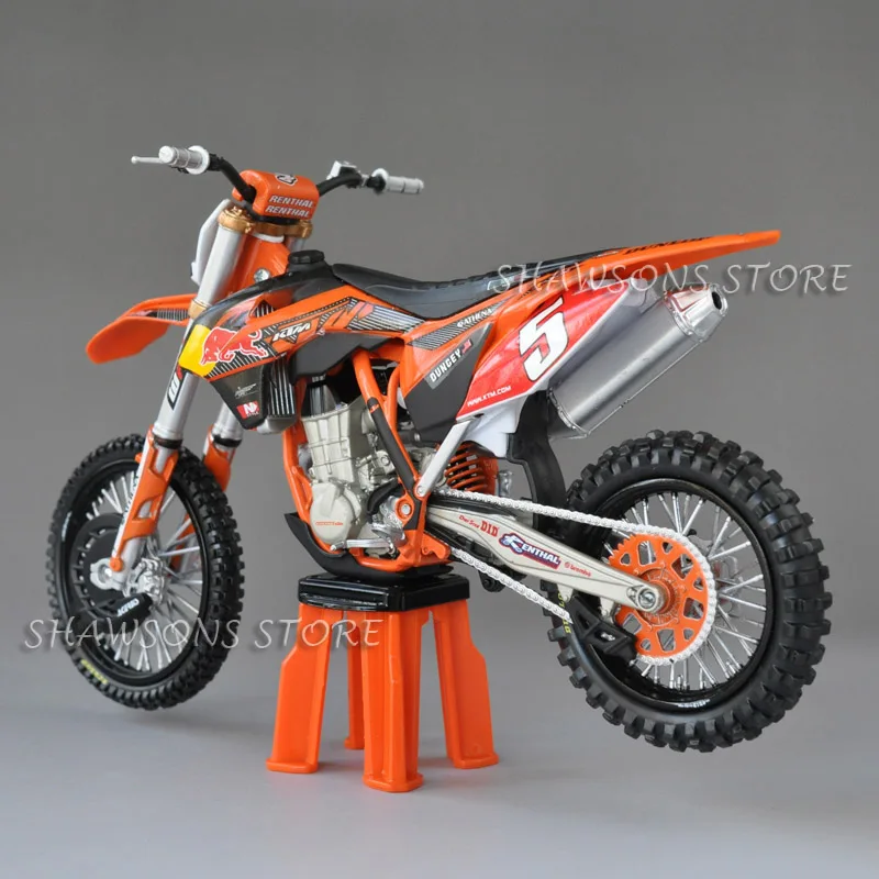 Литье под давлением модель игрушки automax 1:12 KTM 450 SX-F Байк миниатюрная копия мотоцикла