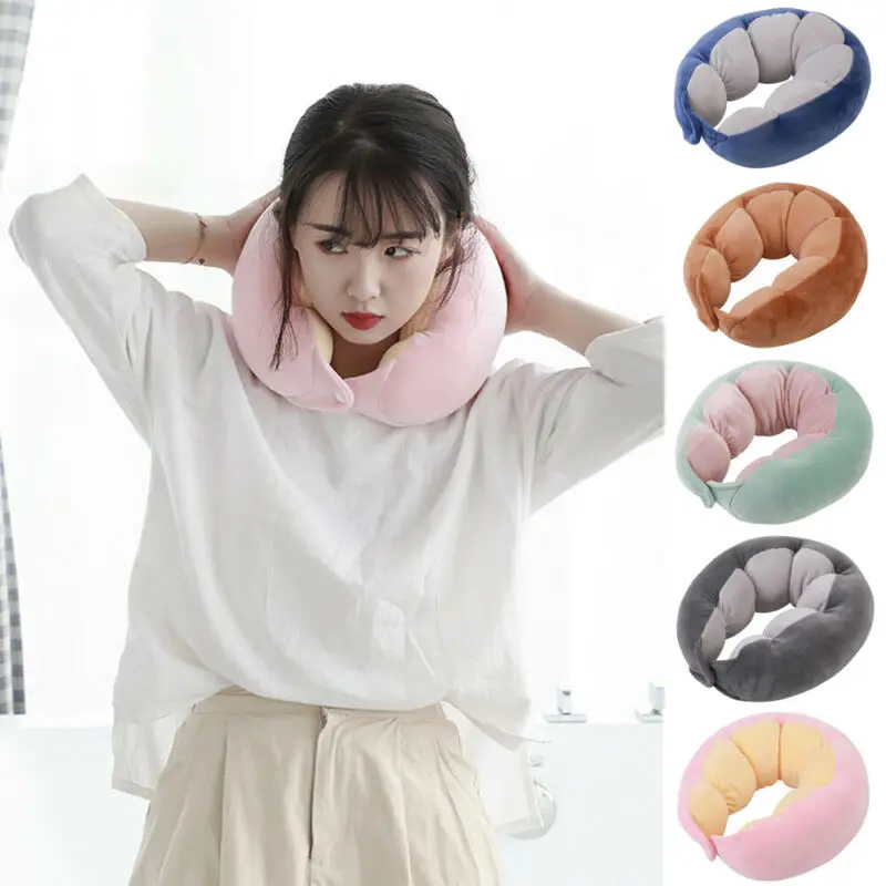 Memory Foam u-образная дорожная подушка для шеи поддержка отдыха самолет офисная подушка мягкая подушка поворотный подголовник