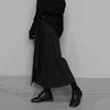 [EAM] High Elastic Waist Black Pleated Split Wide Leg Trousers New Loose Fit Pants Women Fashion Tide Spring Autumn 2022 1N666 ► Photo 2/6