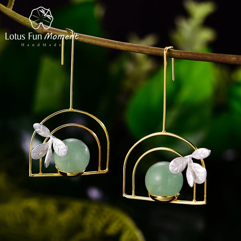 Женские серьги подвески Lotus Fun креативные из серебра 925 пробы в виде горшка с