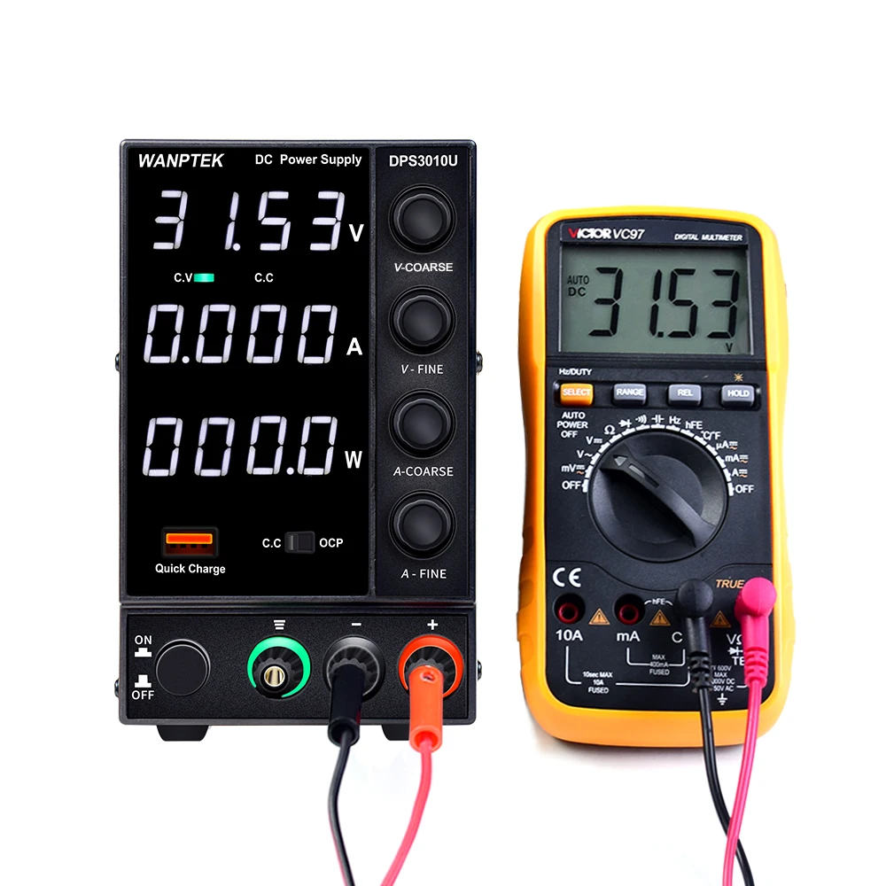 Wanptek DPS3010U 305U 605U switching DC power supply adjustable 4 digit lab Bench power source 30V 10A 30V 5A 0.01V 0.001A AC-1
