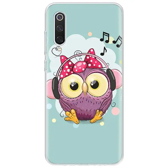 Baby Cute Owl Lover Cartoon Candy Winter Phone Case For Xiaomi Redmi Note 10S 9S 8T 11 10 9 8 Pro 9T 9A 9C 8A 7A 7 6 5 S2 Clear TB341-10