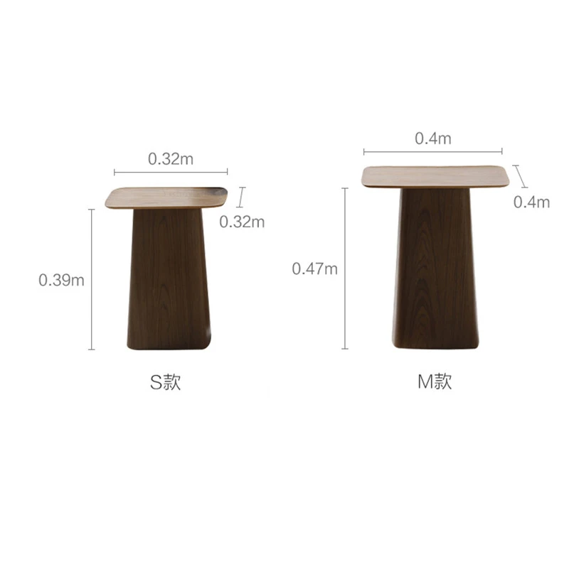 Coffee Tables Luxury Nordic Walnut Color Wooden Living Room Dining Room Balcony Casual Simple Side Table Combination Foot Table