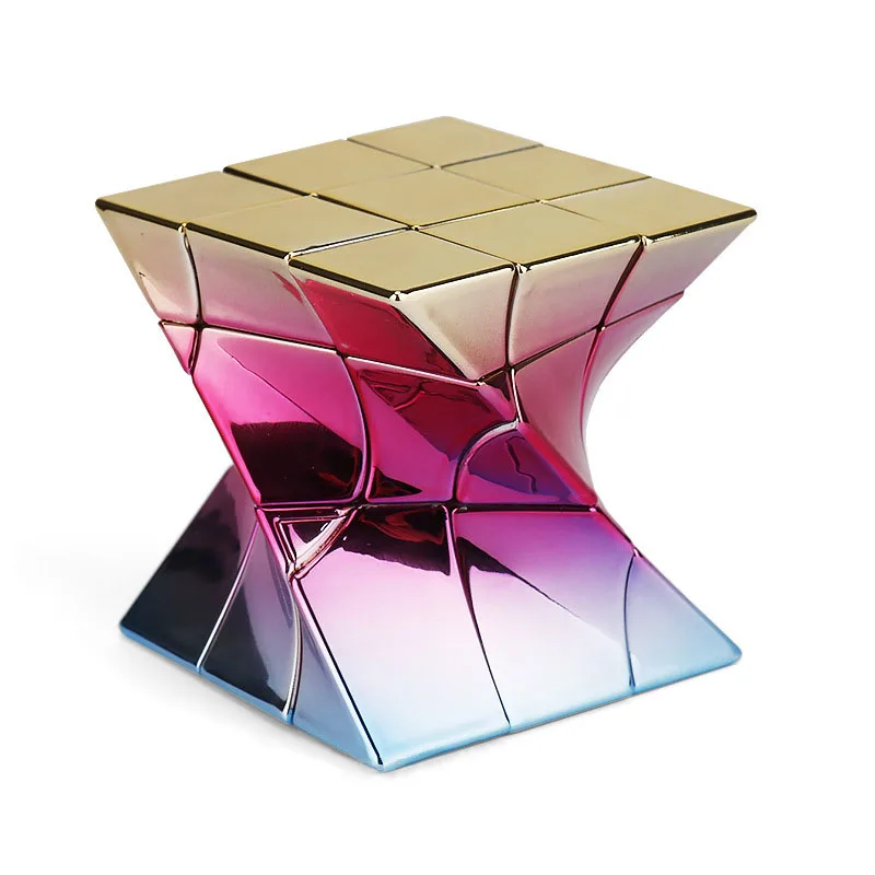 Moyu DNA Cube 3x3 металлизированная ветряная мельница кубик Фишера Магическая