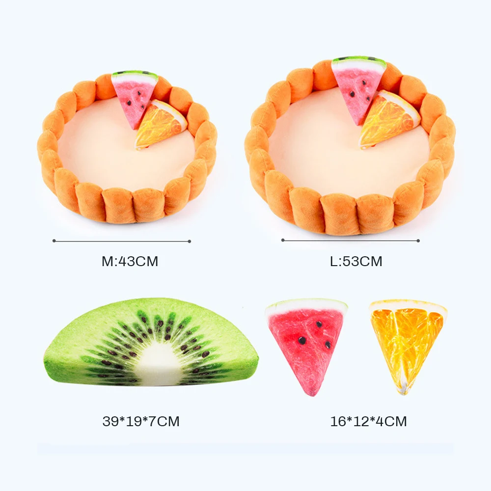 DIDIHOU кровать подушка для животных флисовое яйцо Tart домашнее животное собака кошка спальный коврик Лежанка для котиков кошка собака фруктовый игровой инструмент